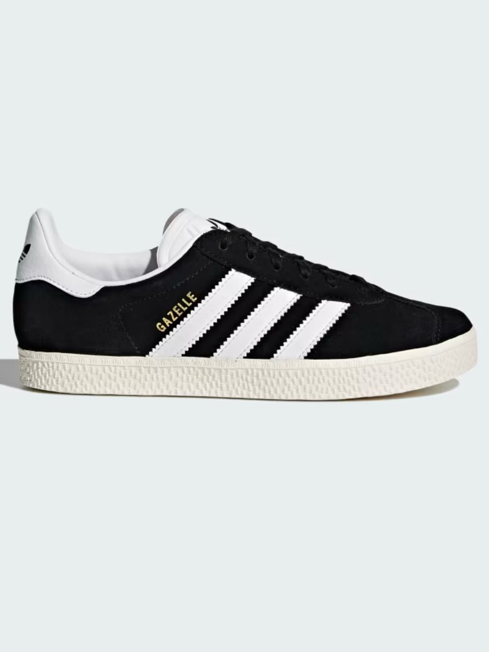 Adidas Gazelle Black with White Stripes New In Box Size 6.5 youth/mens